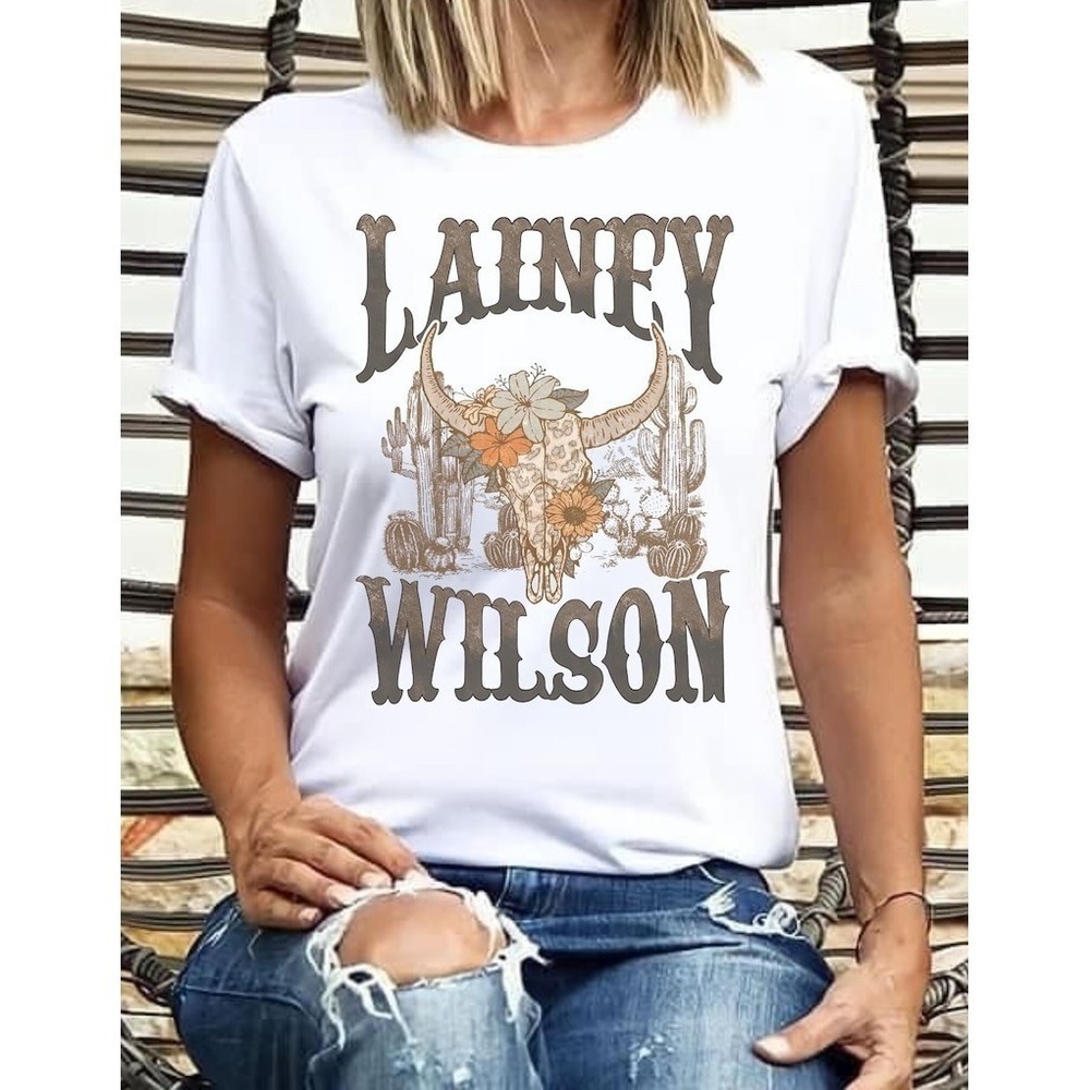 Lainey Wilson Adult  Western Country Music Watermelon Tshirt